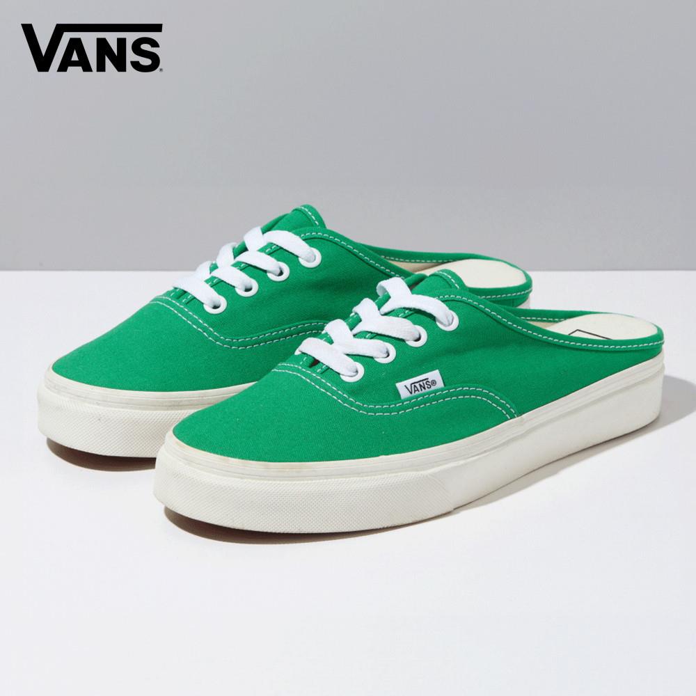 Vans UA Authentic Mule 男女款綠色懶人拖鞋