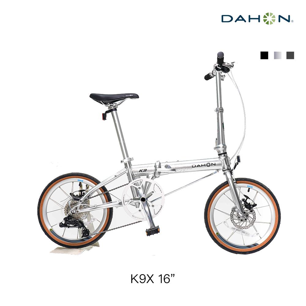 【DAHON 大行】K9 16吋 9速 摺疊車｜349mm輪組 碟煞 鋁合金 車架｜都市通勤/輕便折疊單車 (KAA693)
