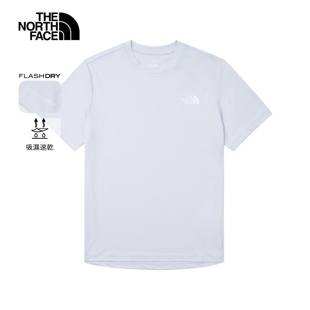 The North Face北面男款灰色吸濕排汗短袖T恤|8DG60TI