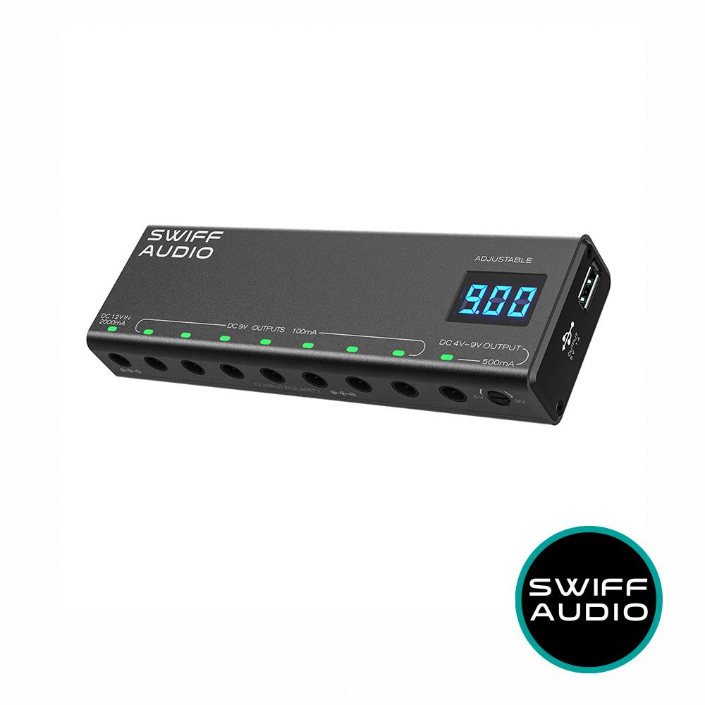 【SWIFF AUDIO】P200 數顯可調電壓式效果器電源供應器 公司貨