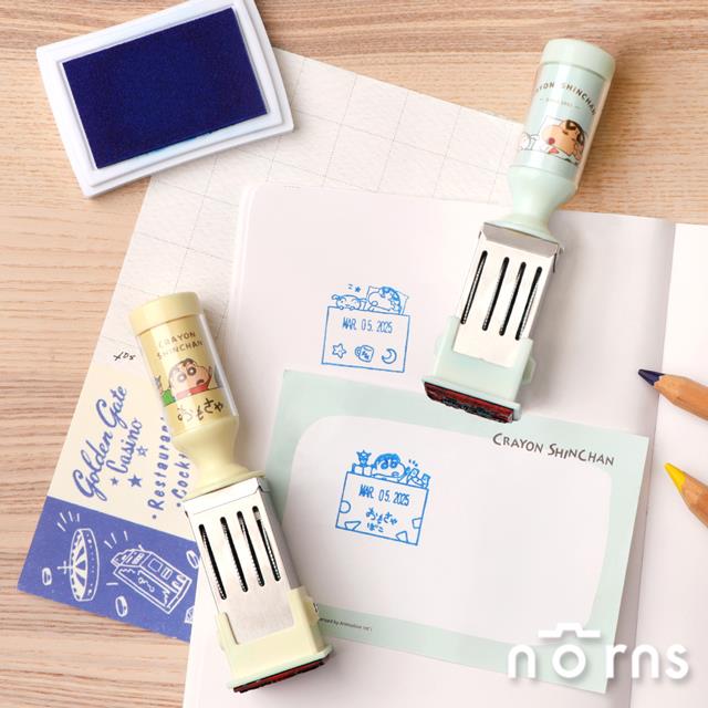 蠟筆小新日付印章 Norns Original Design 日期章 手帳印章