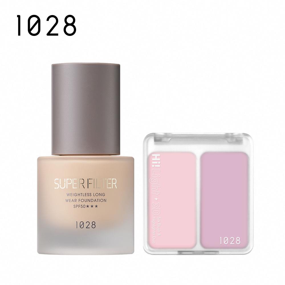 1028 濾鏡光恆久輕粉底 SPF50 ★★★+Hi! LIGHT 3D 提亮腮紅澎澎餅