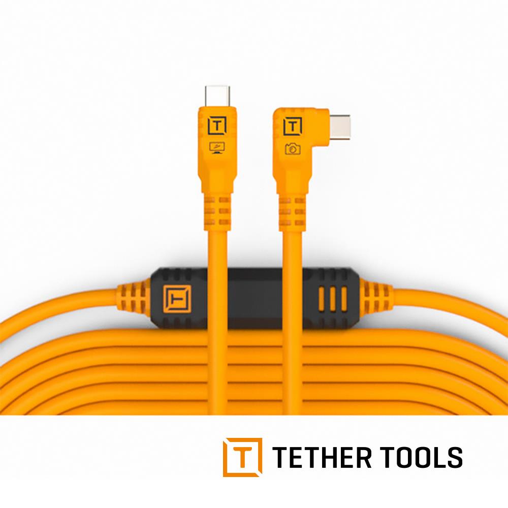 【TETHER TOOLS】CUC31RT2 USB-C 轉 USB-C 直角傳輸線 9.4M 公司貨