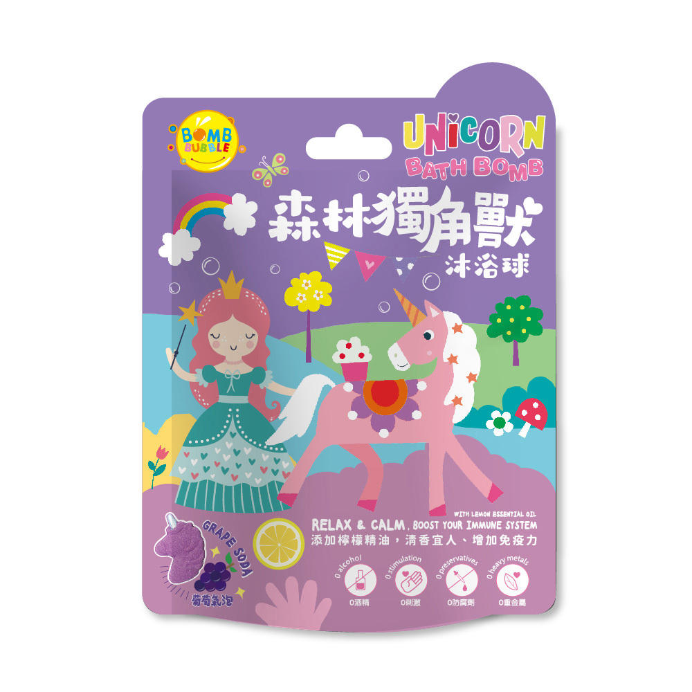 Bomb Bubble森林獨角獸沐浴球100g葡萄