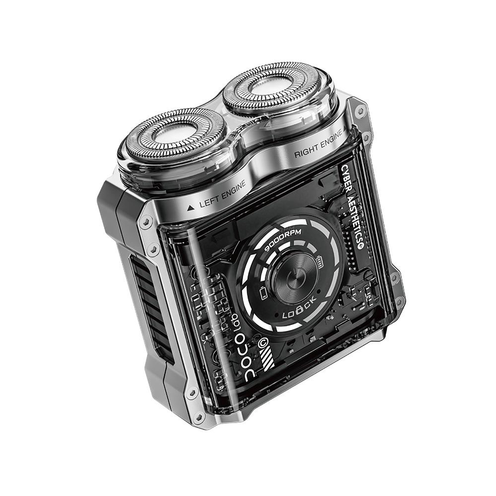小米有品 Doco Lab RS006 透明機甲電動剃鬚刀(黑色)