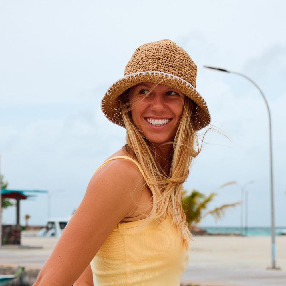 【ROXY】SPOTLESS SUNNIES BUCKET HAT 草編帽 (ERJHA04390)
