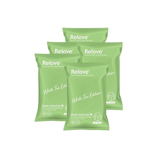 優惠價【Relove】30秒私密肌弱酸清潔面膜濕紙巾(15張/包)X5