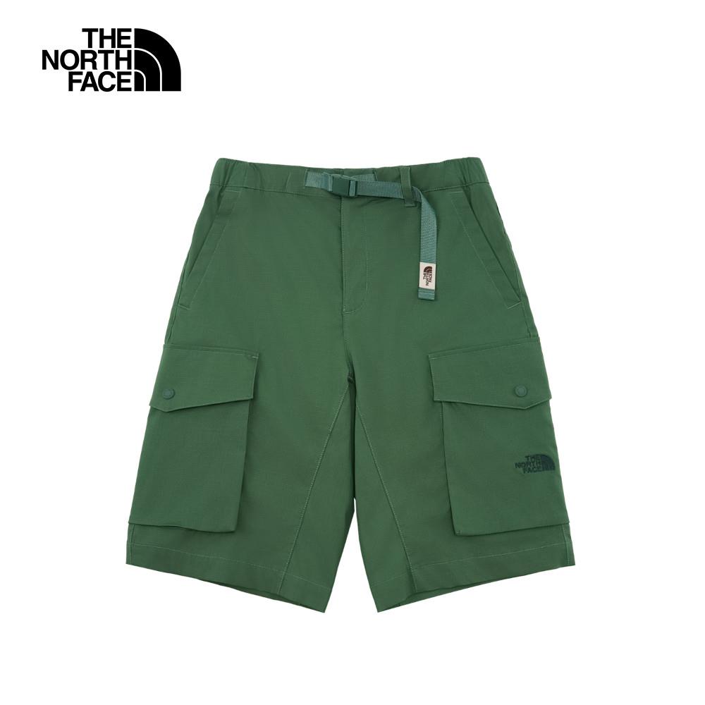 The North Face北面男款綠色DWR防潑水短褲｜8CM5HCH