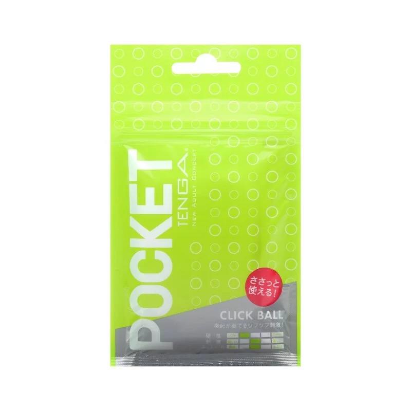 TENGA POCKET 口袋包系列自慰套 [CLICK BALL/圓點綠] (POT-002) 飛機杯