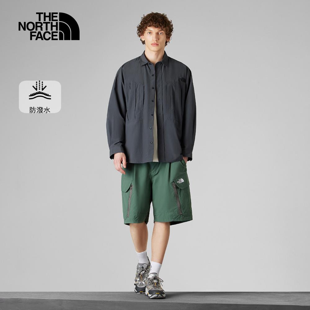 The North Face北面UE男款灰色DWR防潑水長袖襯衫｜8DHF0C5