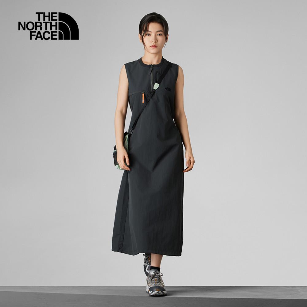 The North Face北面UE女款灰色DWR防潑水連身裙｜8DHM0C5