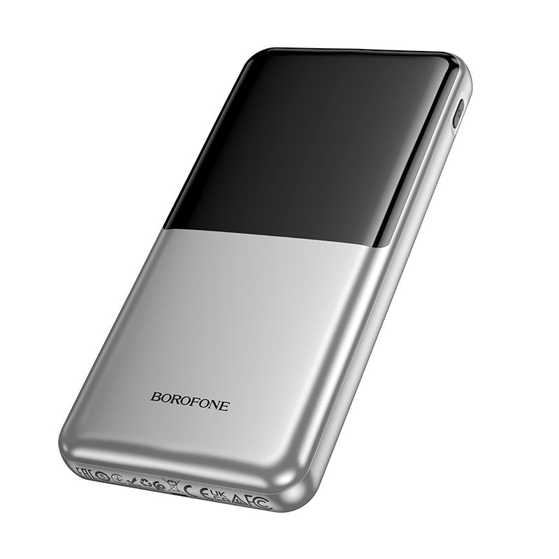 【Borofone 】(10000mAh)BJ75 眾影22.5W+PD20W全相容屏顯移動電源 (銀色)