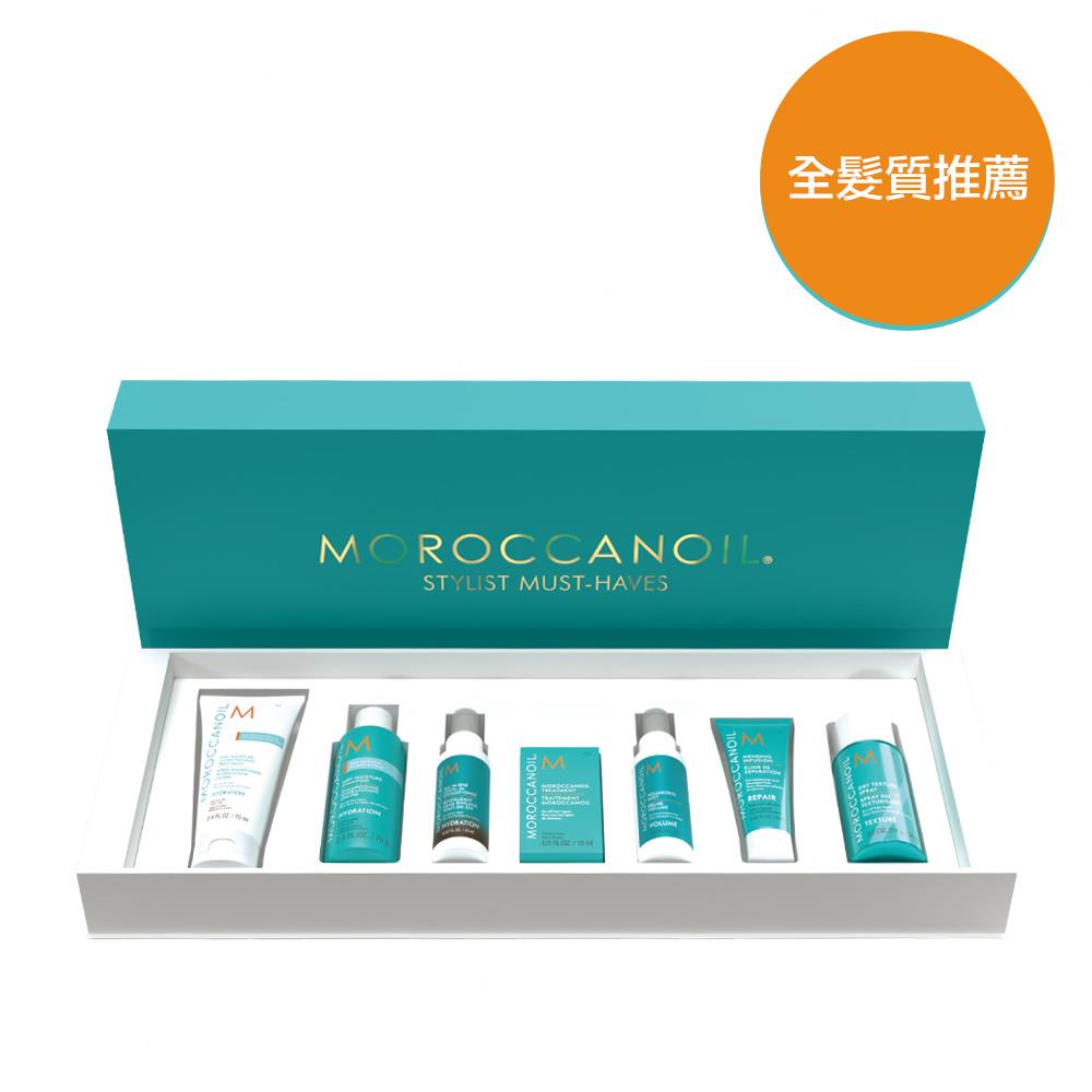 MOROCCANOIL 優油輕奢精選禮盒(優油超輕感保濕洗髮露70ML+優油超輕感保濕護髮劑70ML+優油高效保濕噴霧20ML+摩洛哥優油15ML+優油輕盈豐量噴霧20ML+優油瞬效修復精華20ML+優油質地改變噴霧26ML)