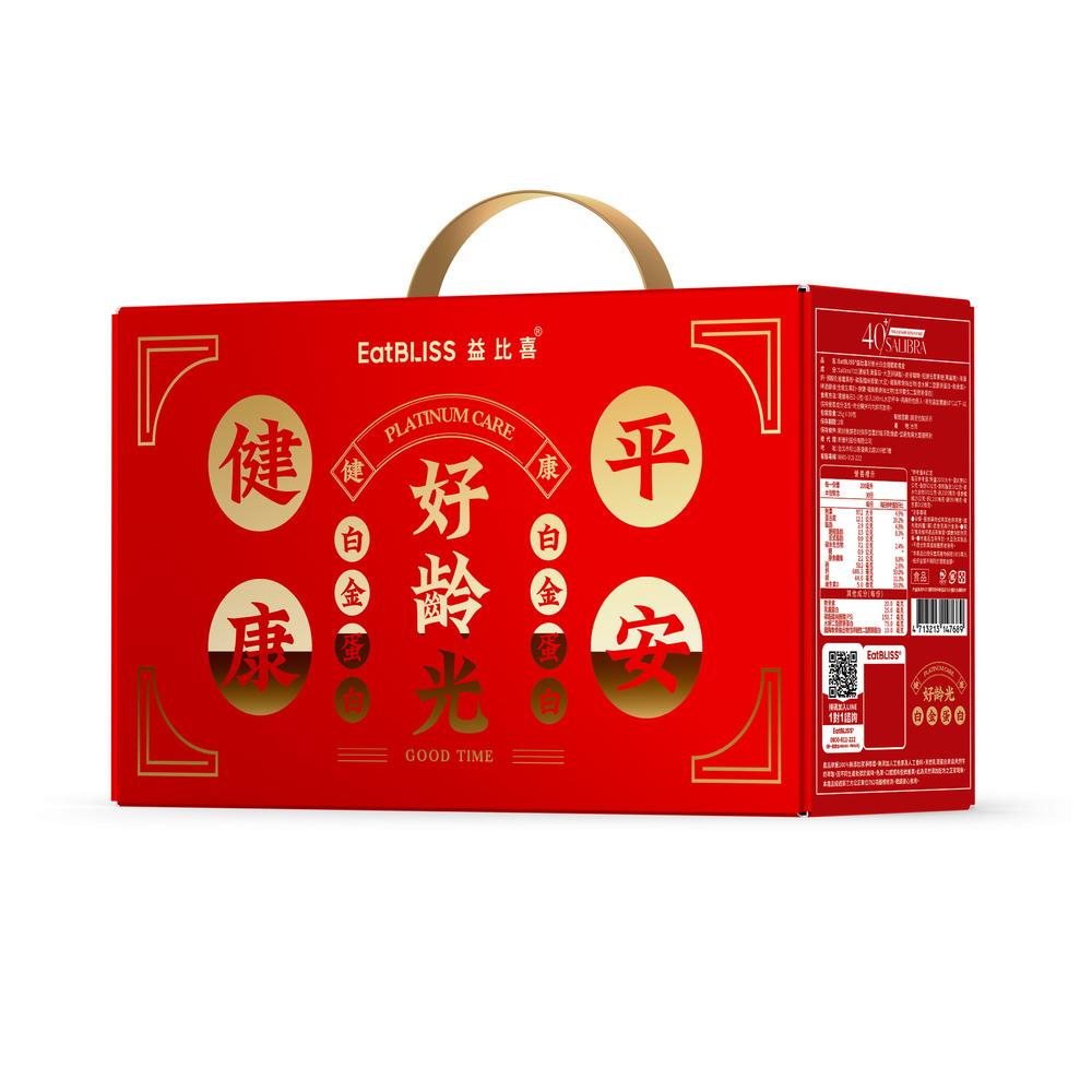 【EatBLISS益比喜】好齡光白金蛋白紅色禮盒(30包)