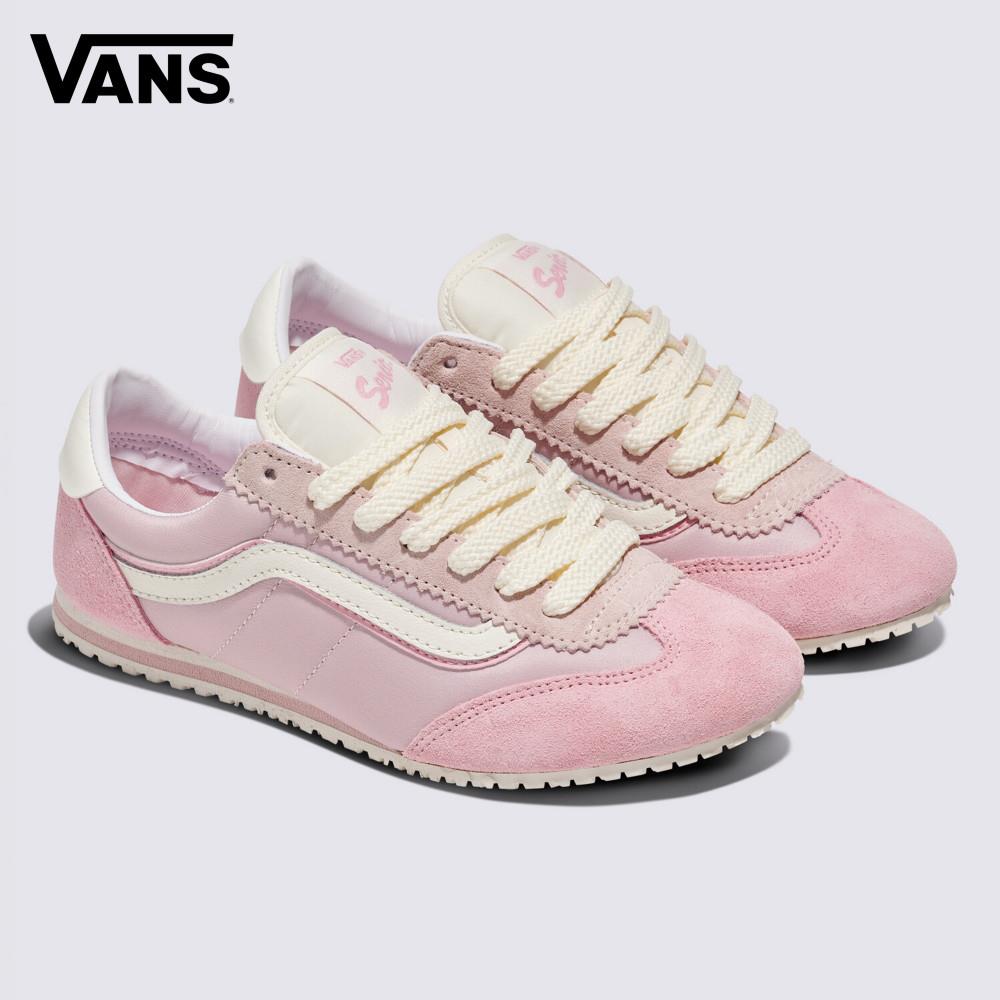Vans Super Lowpro 男女款粉紅色滑板鞋