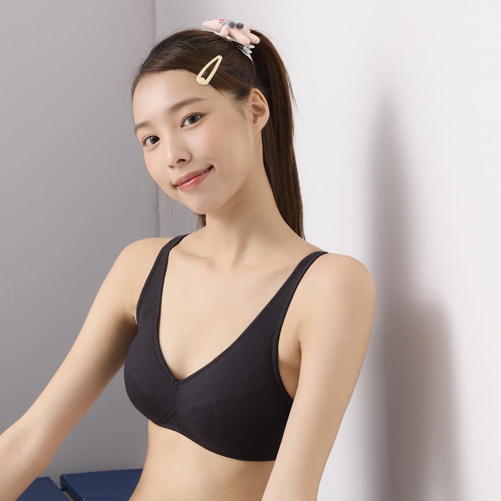 嬪婷-學生系列-ACE ICE涼爽纖維 A-C罩杯第三階段適體內衣(極簡黑) BB1637BL