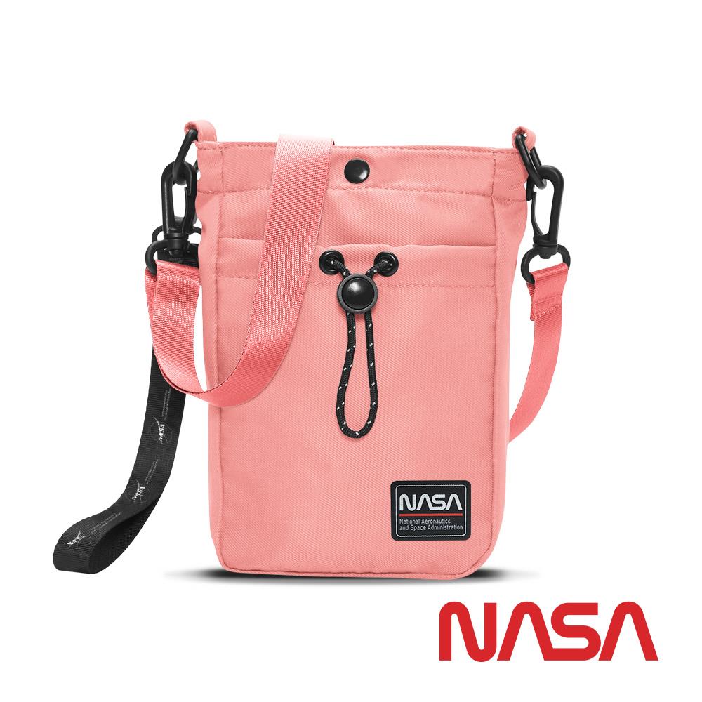 【NASASPACE】尼龍隨身側背包-珊瑚橘(NA20001-33)