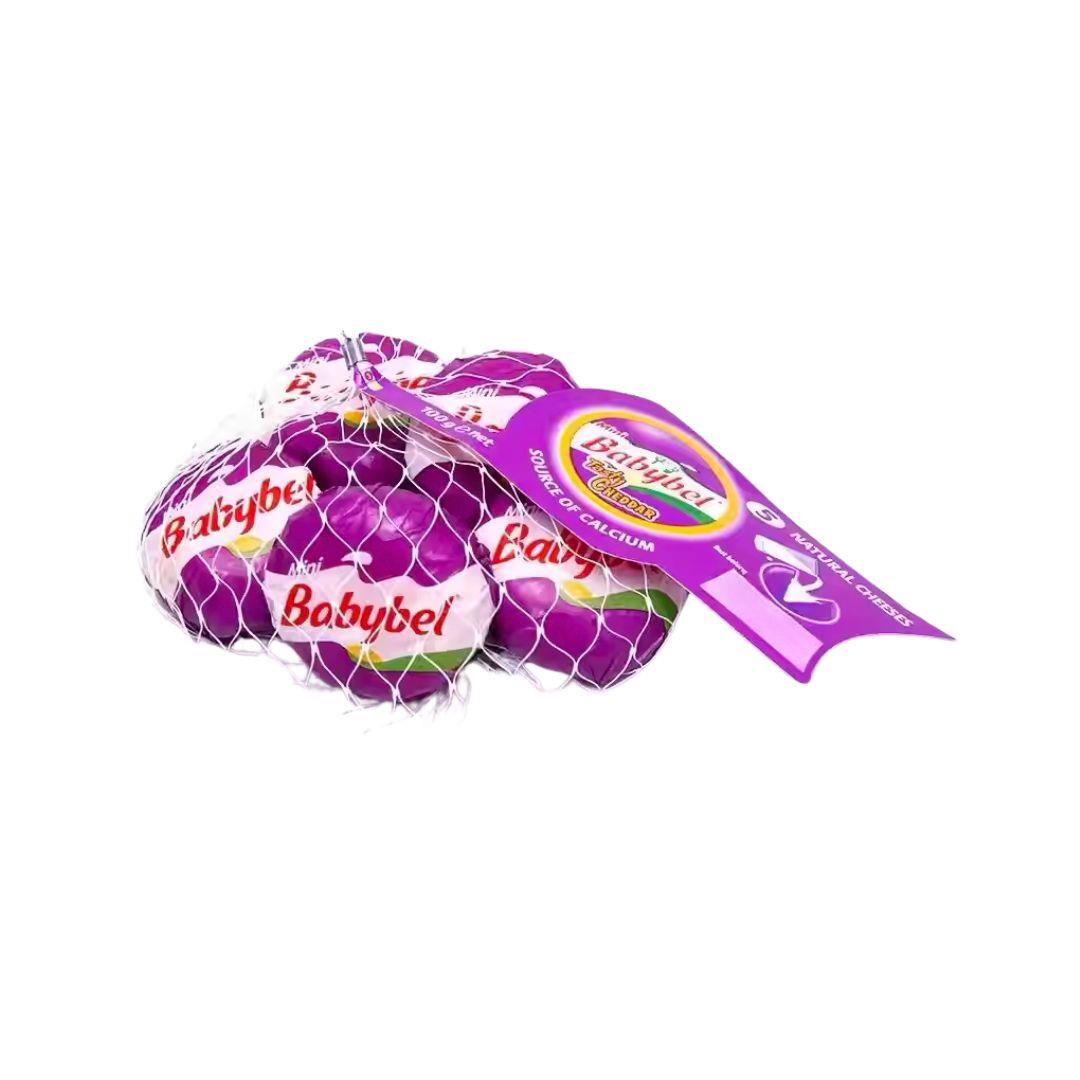 Mini Babybel Cheddar法國貝比貝爾(紫色 5入) 1袋(鮮時配)