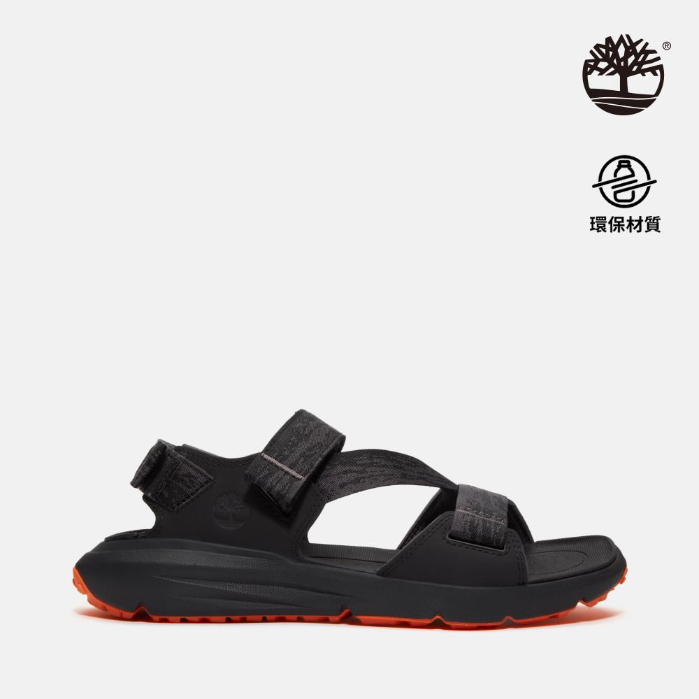 Timberland 男款黑色後扣式涼鞋|A6DPPETY