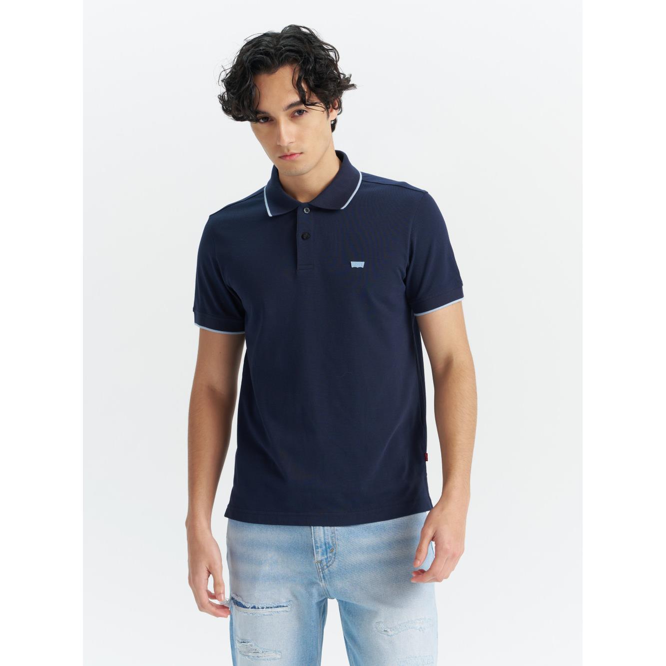 男款 Polo衫 小logo 藍色Polo衫 人氣新品