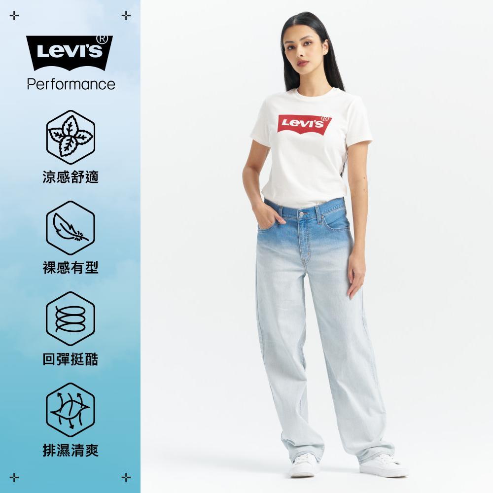 Baggy Dad 女款 中腰寬鬆直筒牛仔褲 Performance Cool 涼感牛仔褲 人氣新品