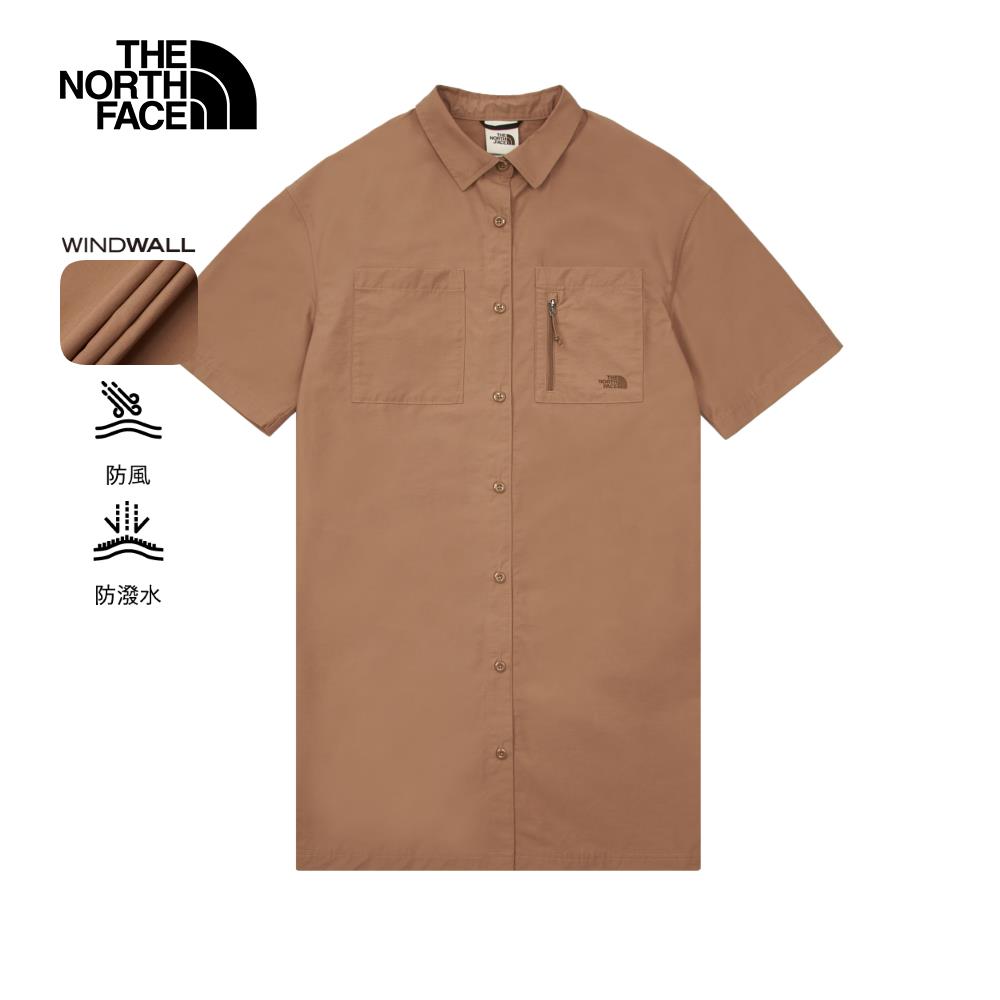The North Face北面女款棕色DWR防潑水多口袋休閒裙子|8C576IH
