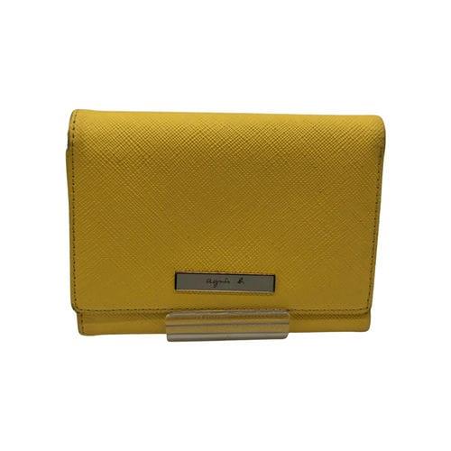 【南港店】agnes b./對折錢包//0237-vck8-206