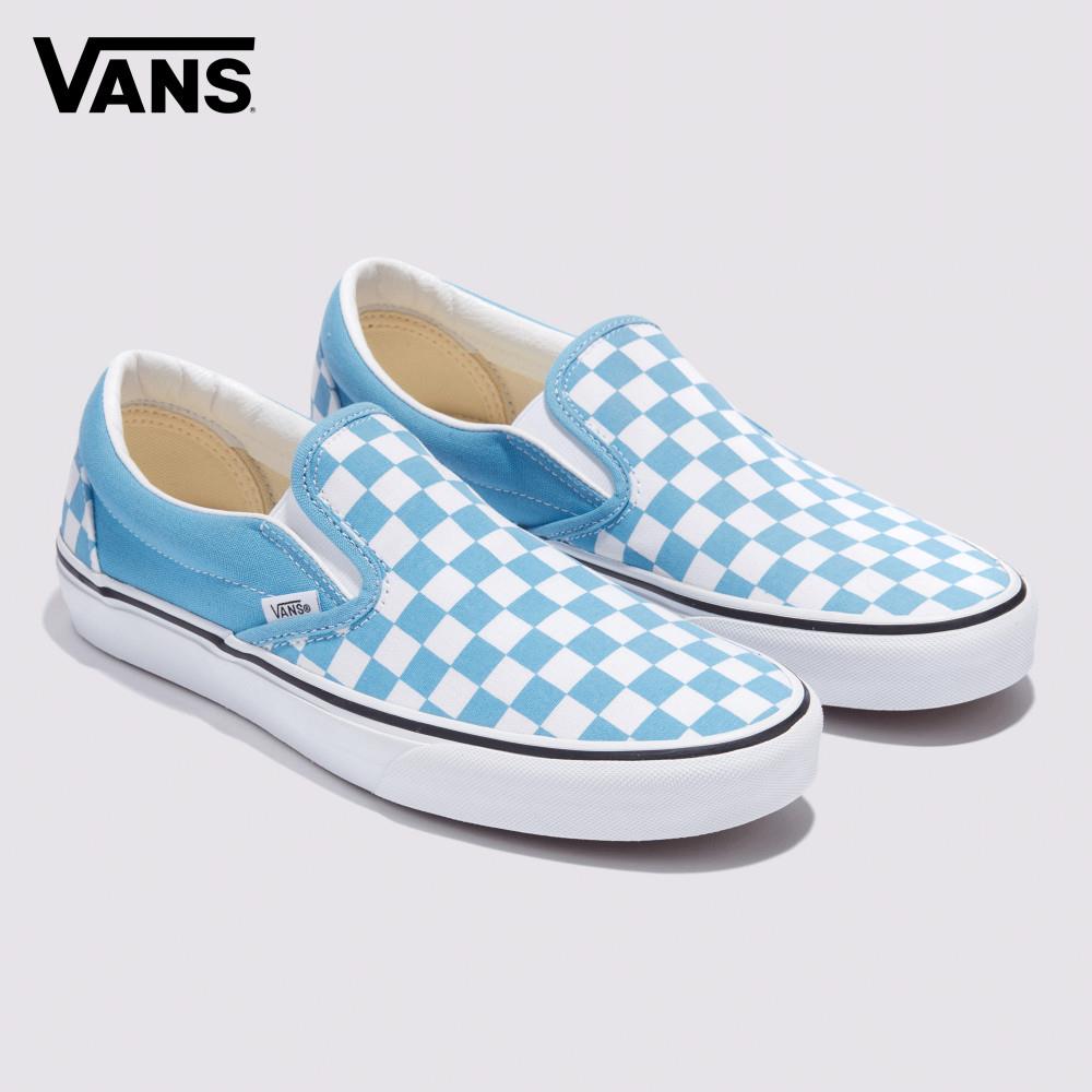Vans Classic Slip-On 男女款藍色滑板鞋
