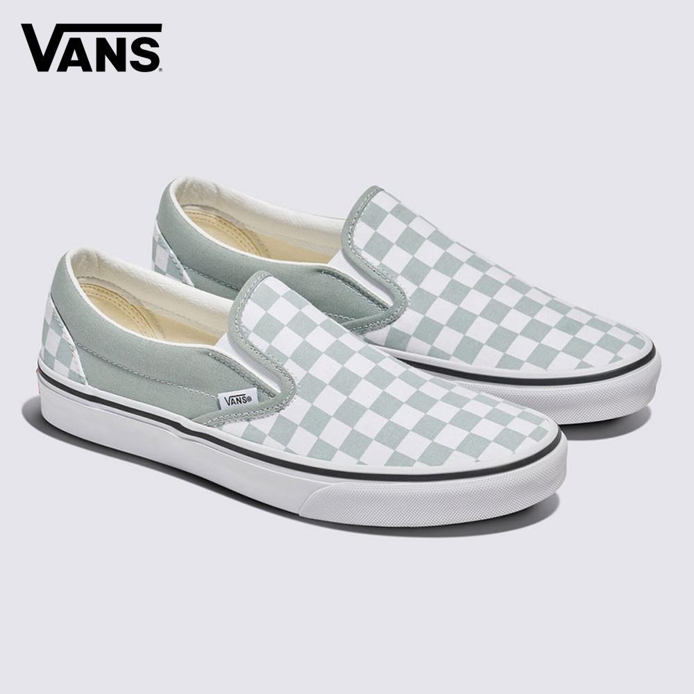 Vans Classic Slip-On 男女款灰綠色滑板鞋