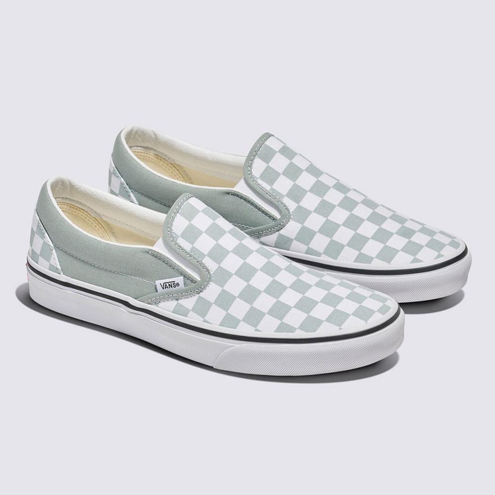Vans Classic Slip-On 男女款灰綠色滑板鞋