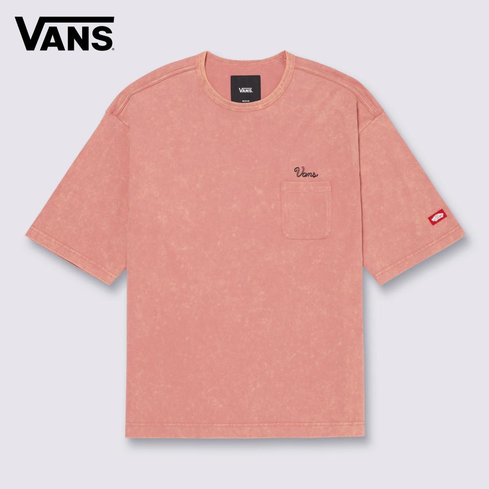Vans Tokyo Design Collective Washed Out 男女款粉橘色短袖T恤