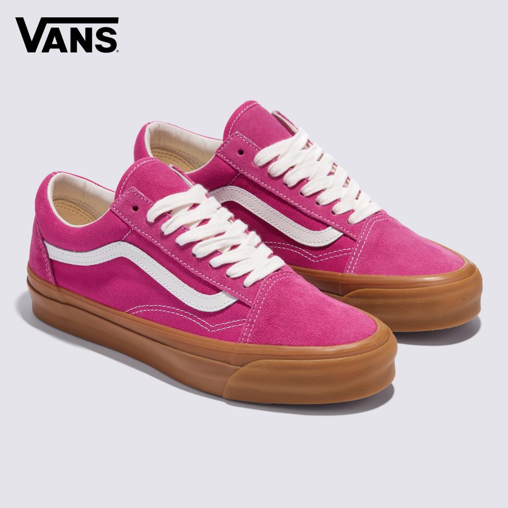 Vans Premium LX Old Skool 男女款粉紫色滑板鞋