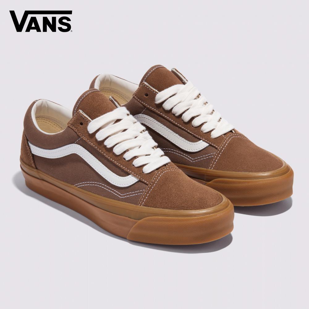Vans Premium LX Old Skool 男女款咖啡色滑板鞋