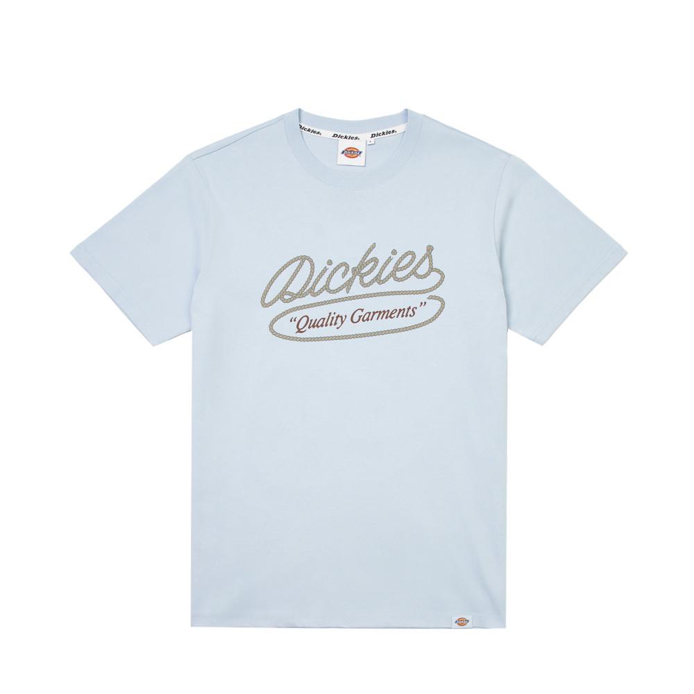Dickies男女款天空藍胸前品牌圖案印花設計短袖T恤|DK0A87SBK54