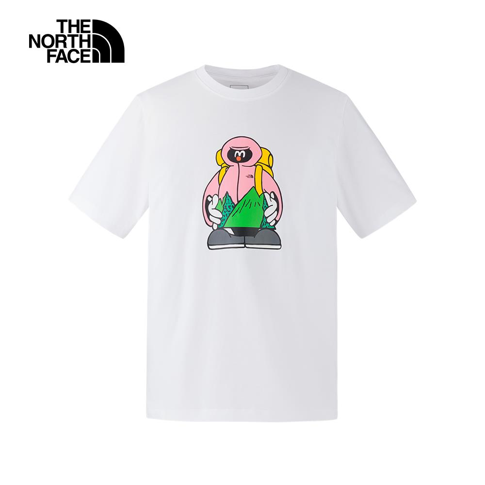 T️he North Face北面男女款白色純棉短袖T恤｜8GYZFN4
