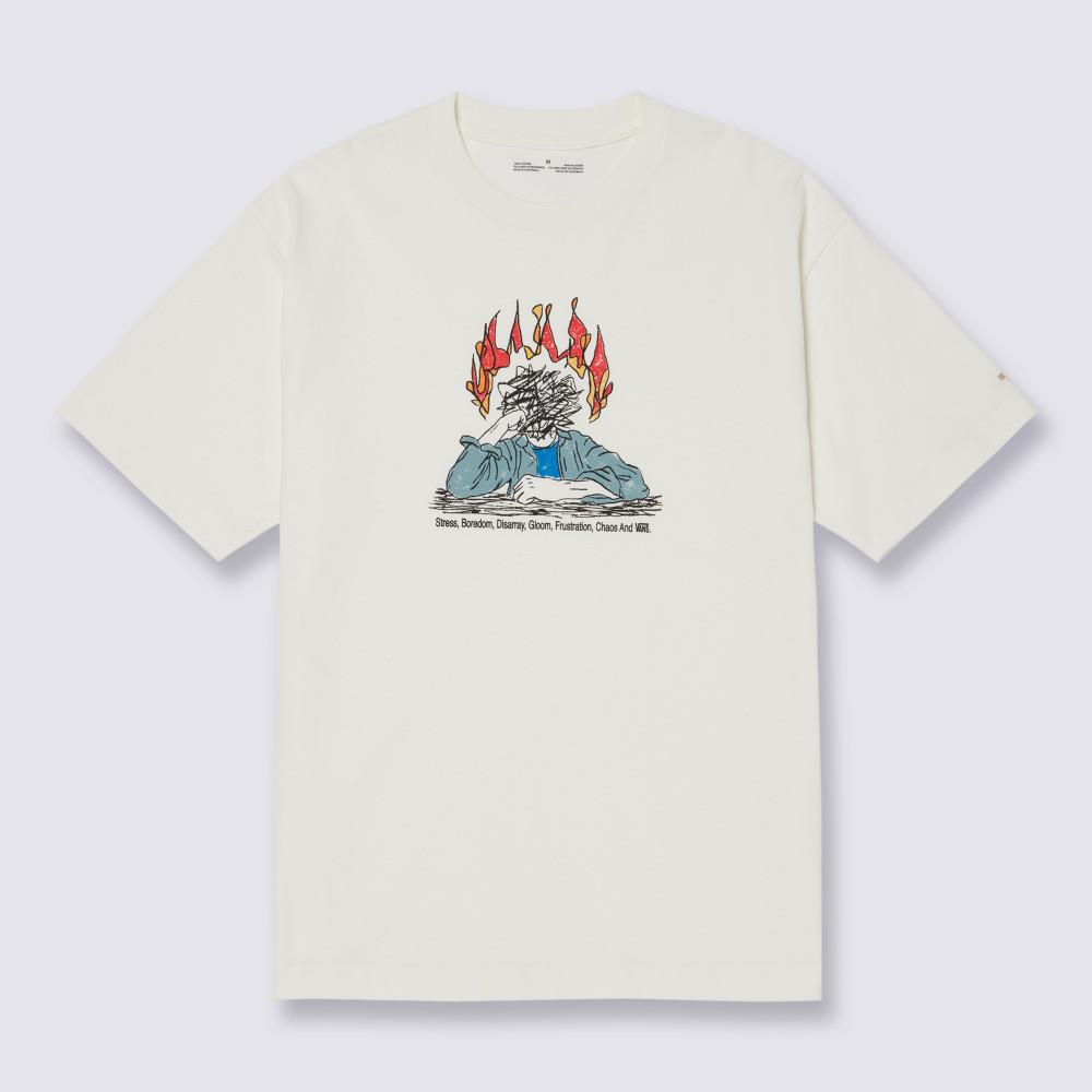 Vans Skate Thinking 男女款米白色短袖T恤