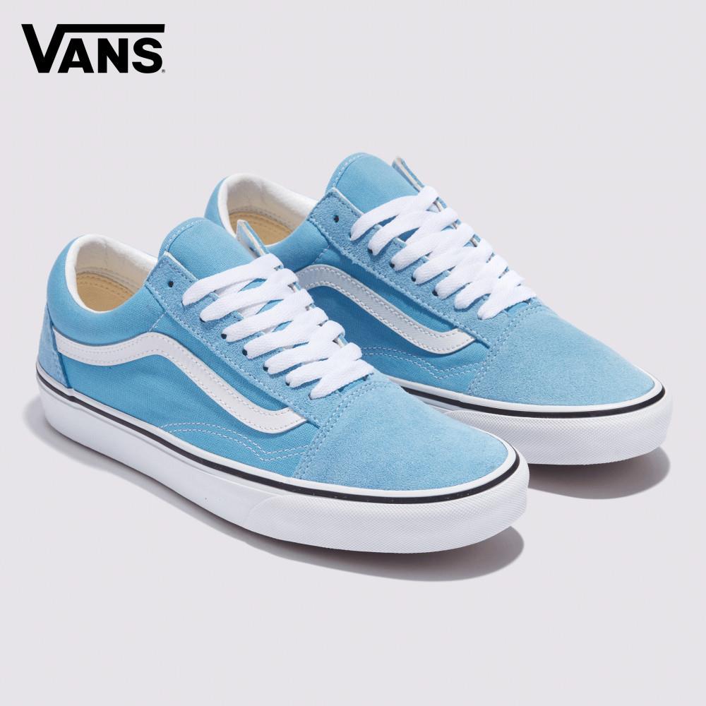 Vans Old Skool 男女款藍色滑板鞋