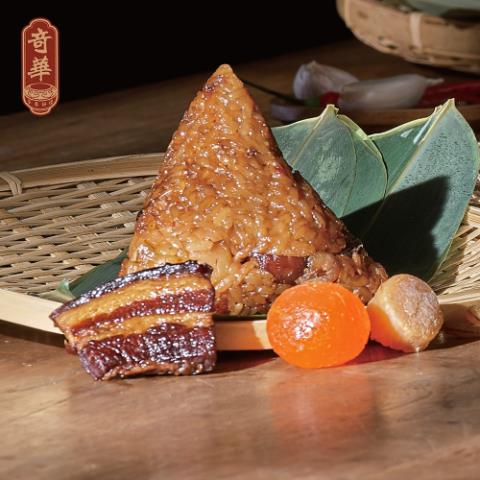 *端午節快樂🐲【奇華】港式干貝五花腩肉粽 (6入/組)(附保冷袋)