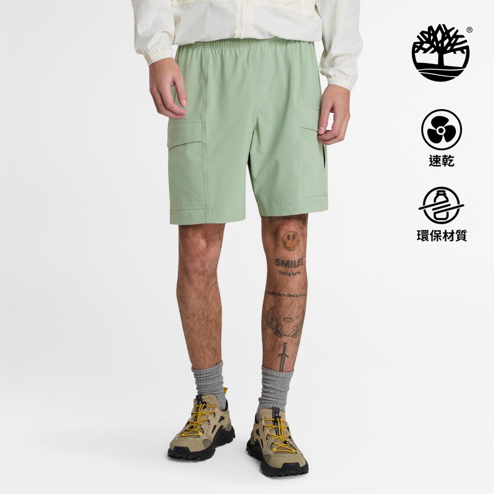 Timberland 男款淺綠色快乾工裝短褲|A677FEC6