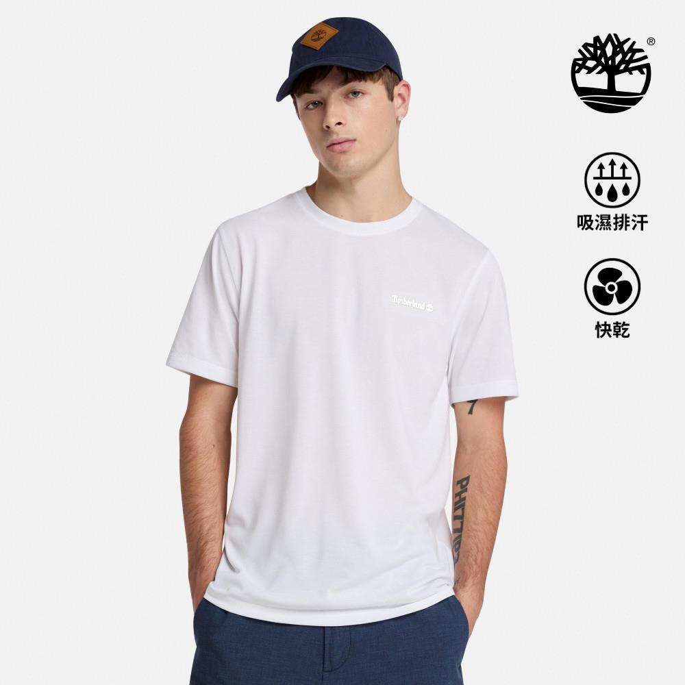 Timberland 男款白色快乾短袖T恤|A6ASV100
