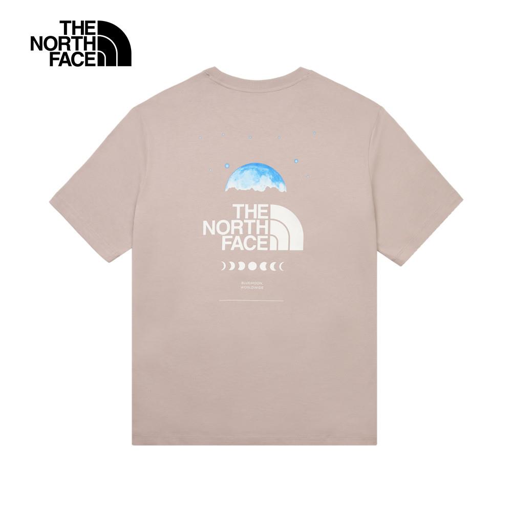 The North Face北面男女款灰色純棉舒適透氣短袖T恤｜8D831OA
