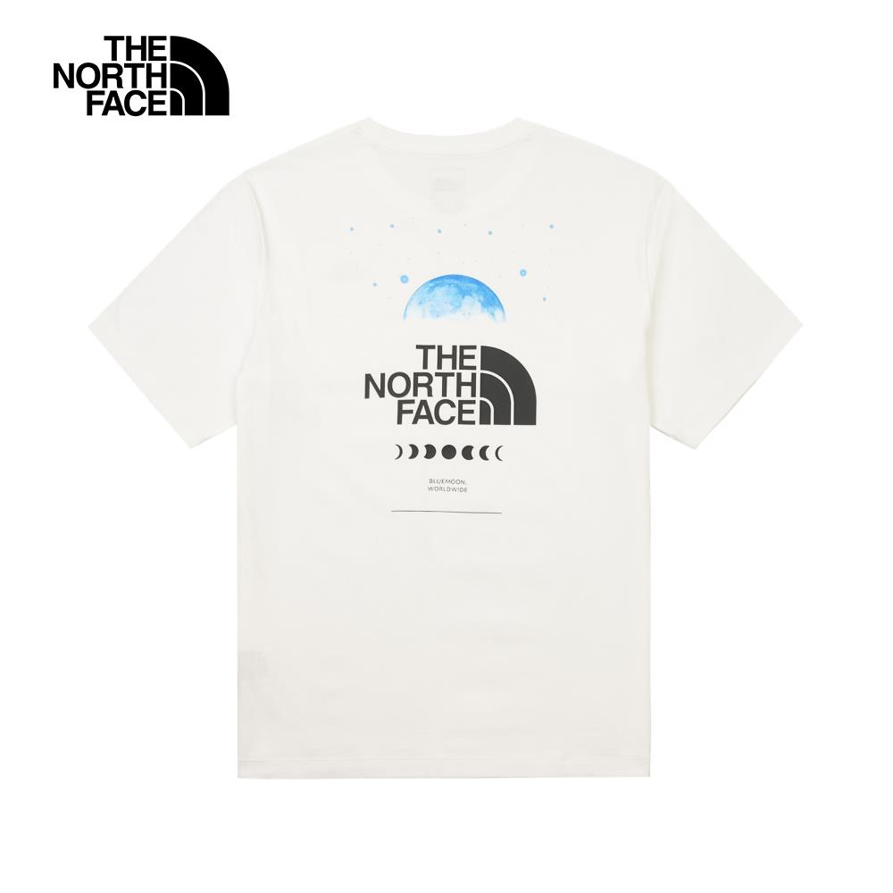 The North Face北面男女款白色純棉舒適透氣短袖T恤｜8D83FN4
