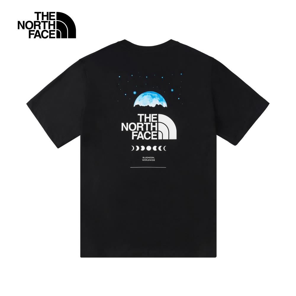The North Face北面男女款黑色純棉舒適透氣短袖T恤|8D83JK3