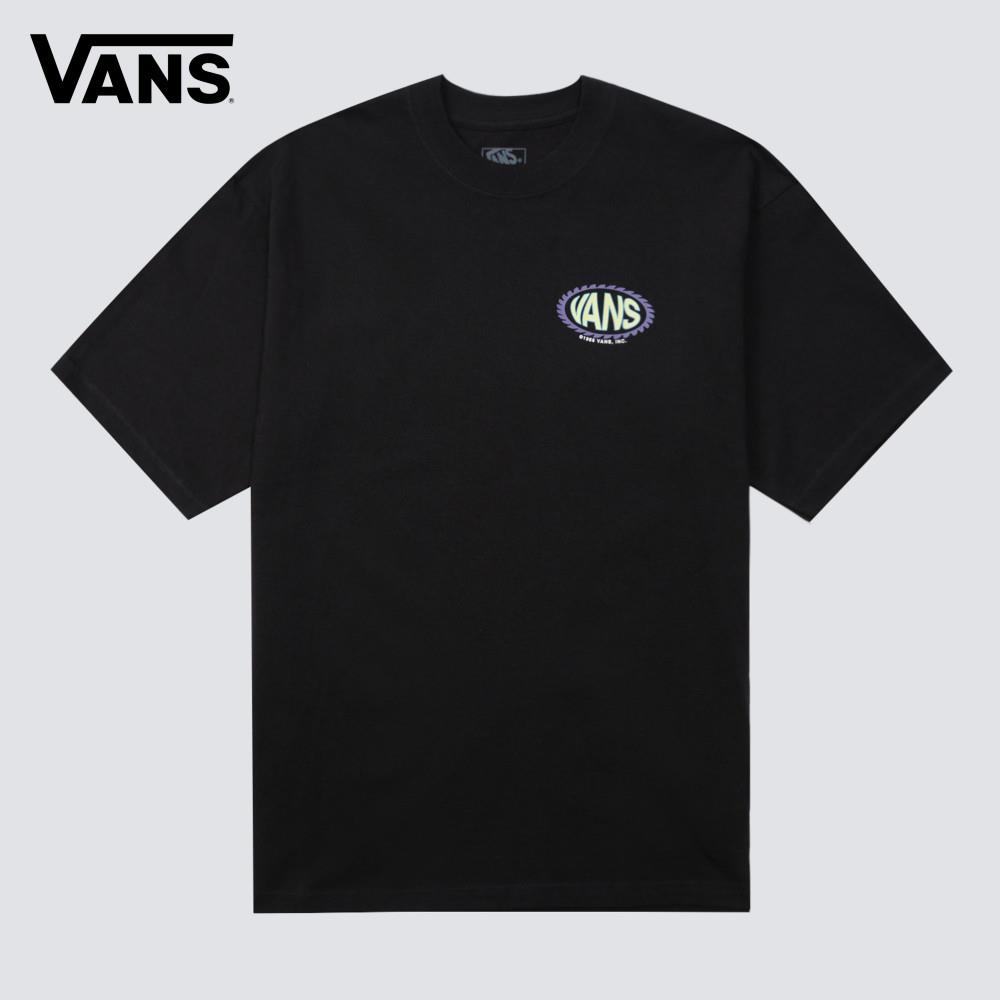 Vans Road Stop 男女款黑色短袖T恤