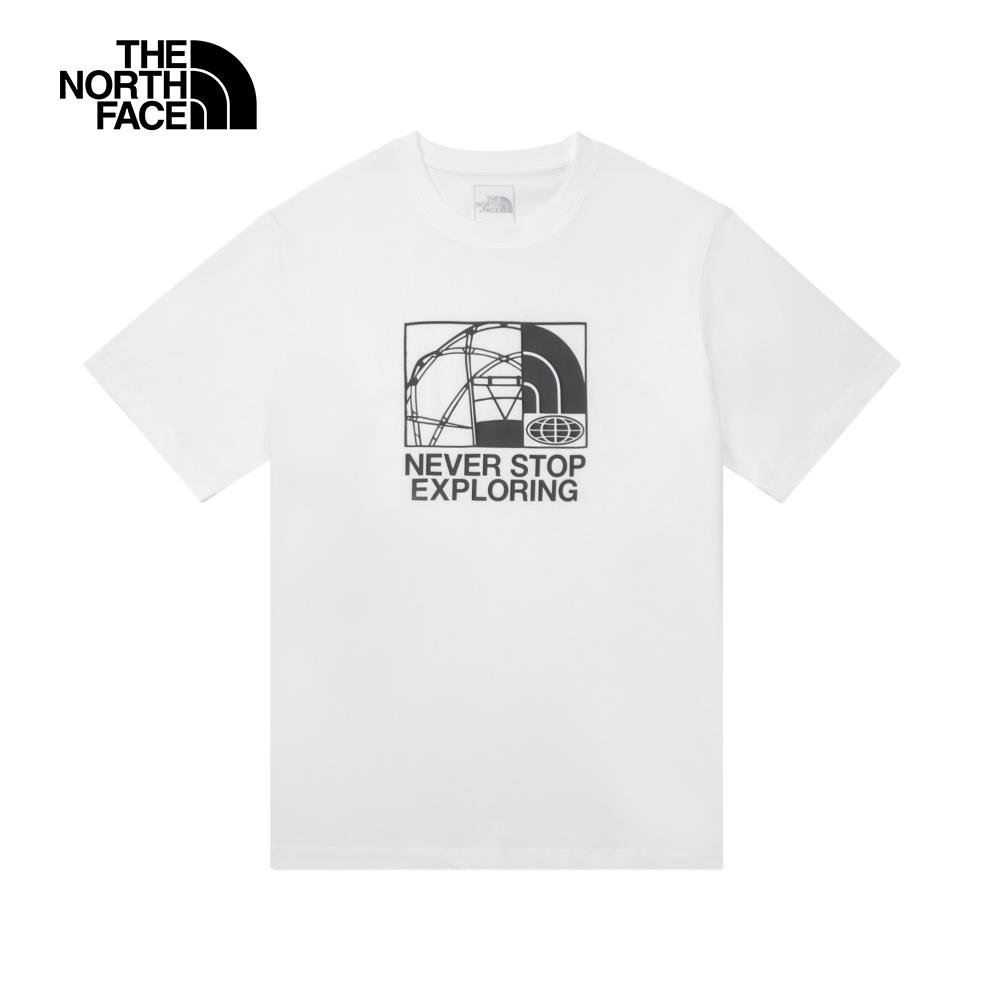 ❤️情侶款推薦❤️  T️he North Face北面男女款白色純棉舒適透氣短袖T恤｜8GYXFN4