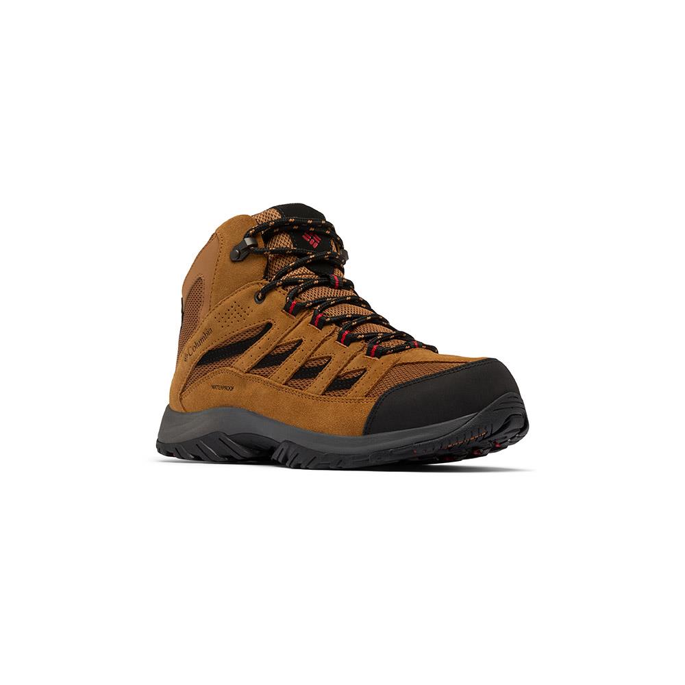 Columbia哥倫比亞 男款-防水高筒登山鞋(寬楦)-CRESTWOOD™ MID WP WIDE 棕色 UBI06520/JS