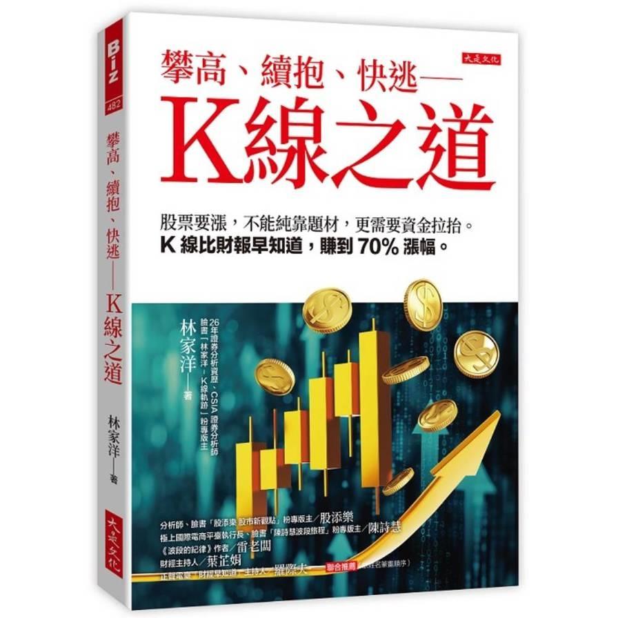 攀高、續抱、快逃－K線之道：股票要漲，不能純靠題材，更需要資金拉抬。K線比財報早知道，賺到70%漲幅。