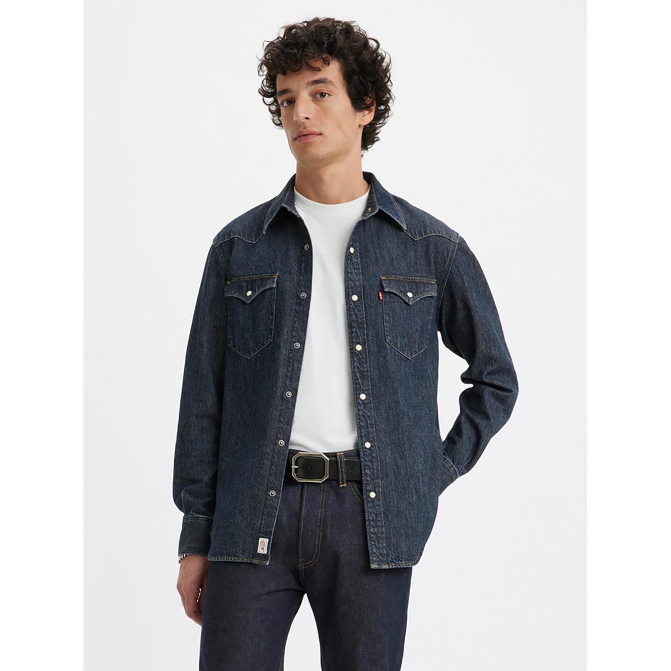 男款Western復古西部牛仔襯衫 人氣新品