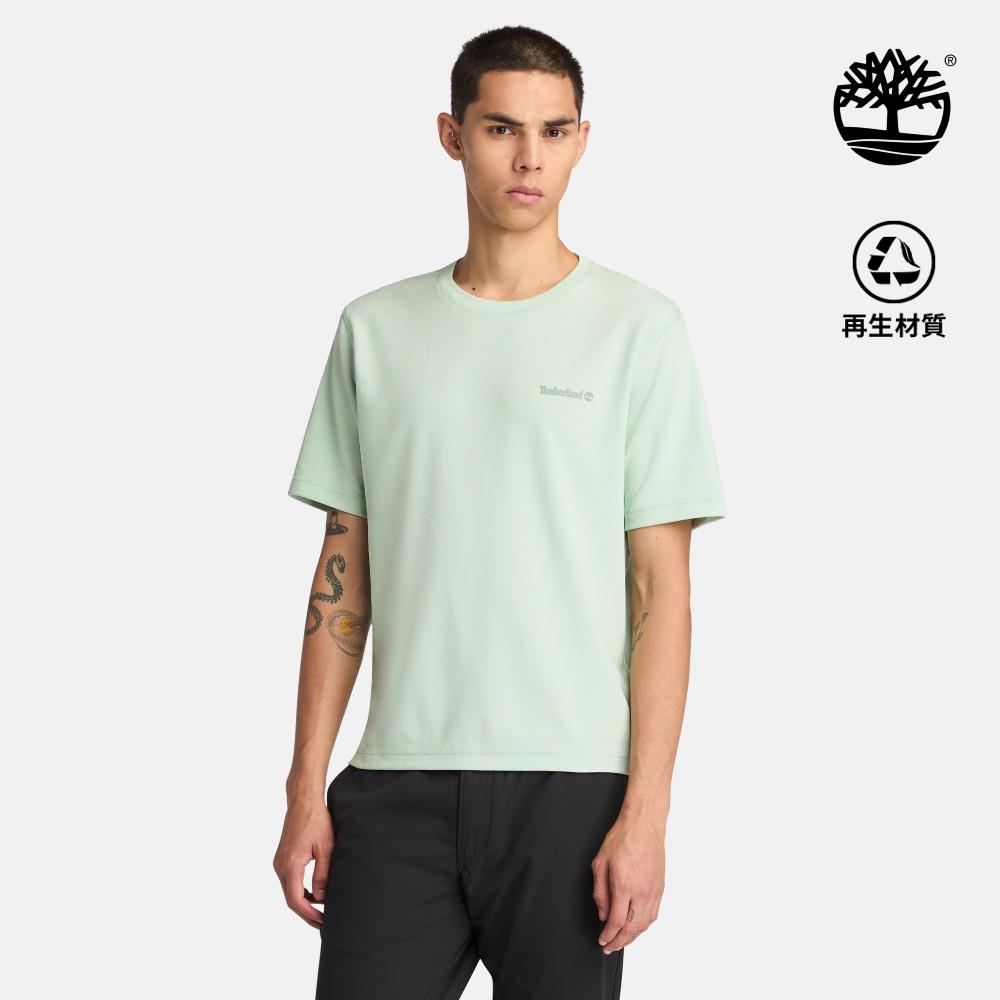Timberland 男款薄荷綠休閒短袖T恤|A2QB7ENE