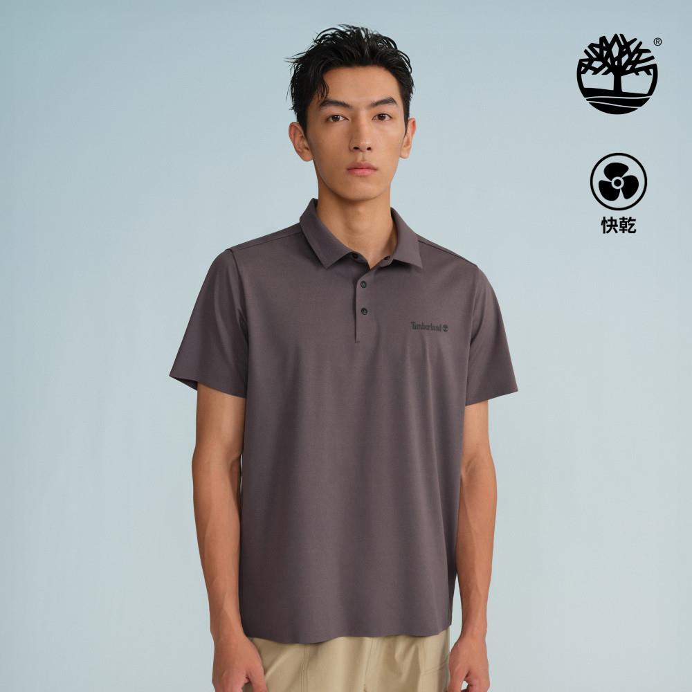 Timberland 中性棕褐色快乾短袖Polo衫|A5NXGJ55